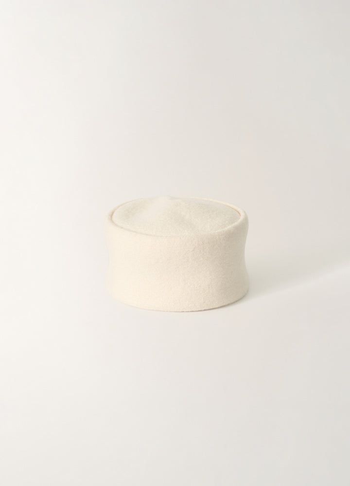 Nothing Written Boiled wool hat (Cream)