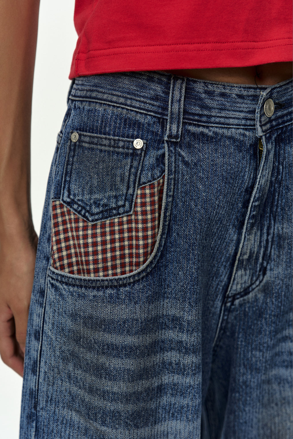 Andersson Bell Oil Washed Rolled UP Jeans