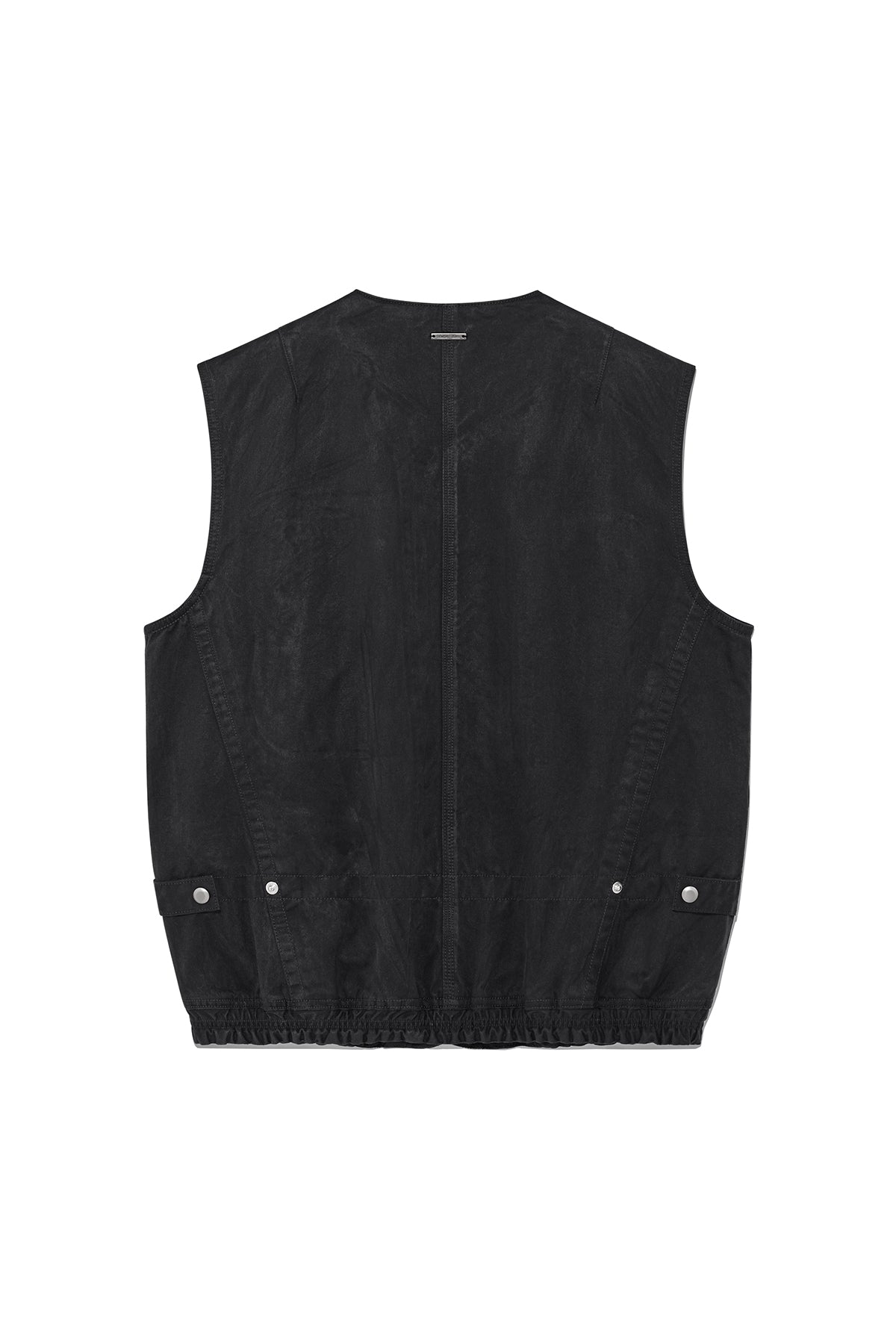 Matinkim Coated Cotton Vest For Men IN Charcoal