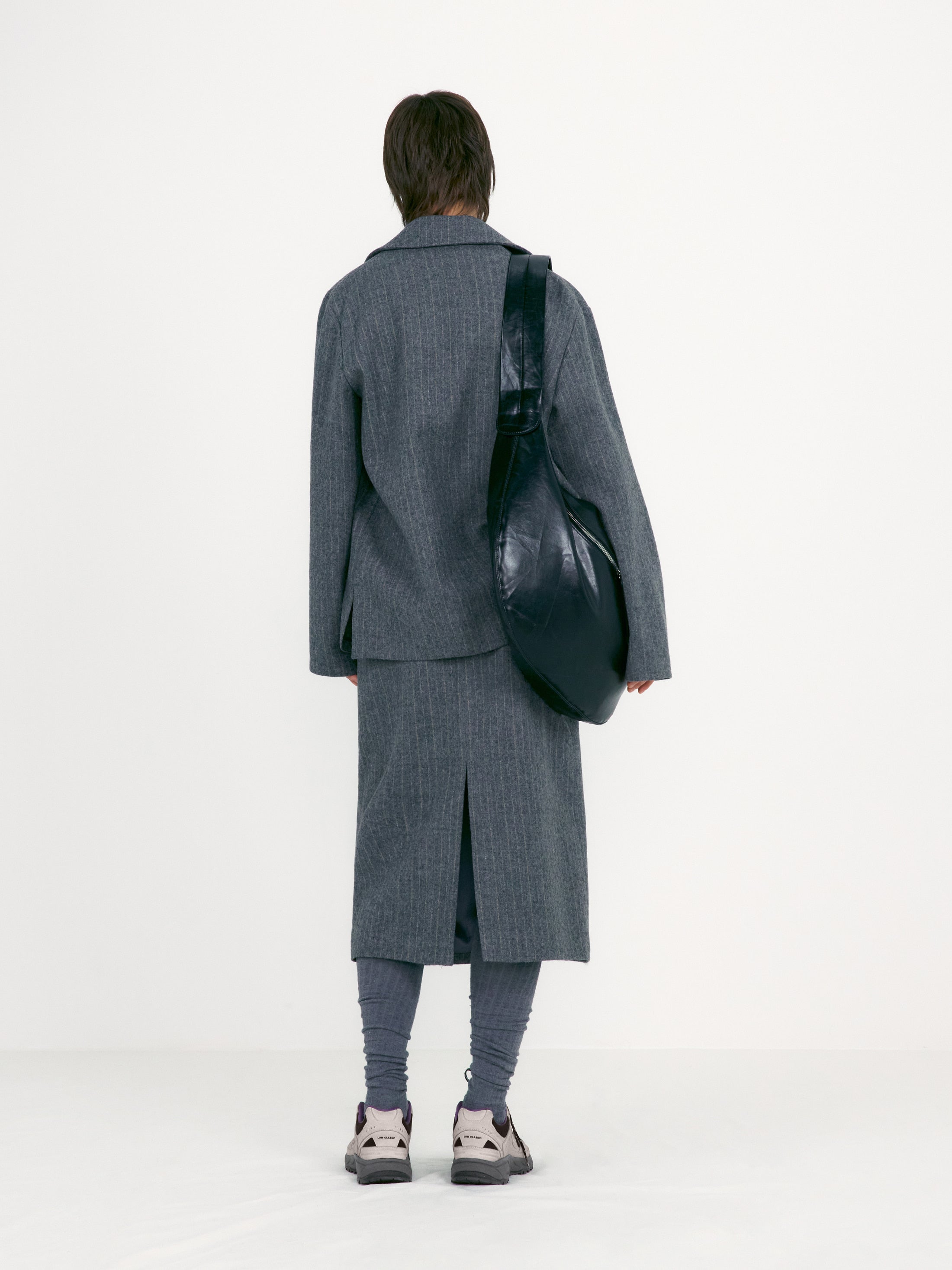 [low_classic] Stripe Wool Collar Jacket
Multi Striped Gr