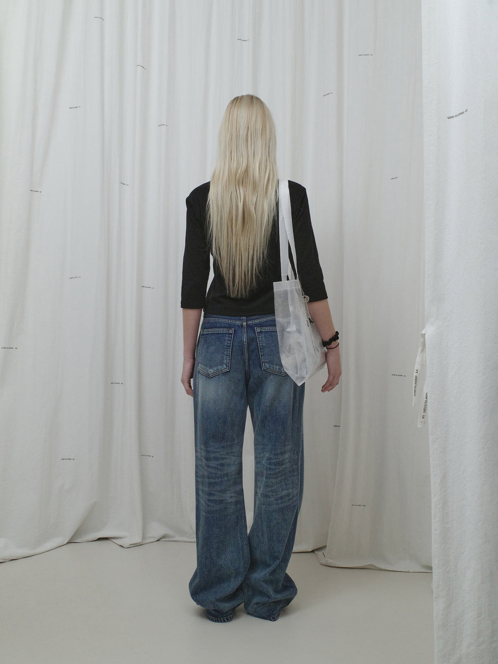 Low Classic Relaxed Fit Jeans Dark Blue