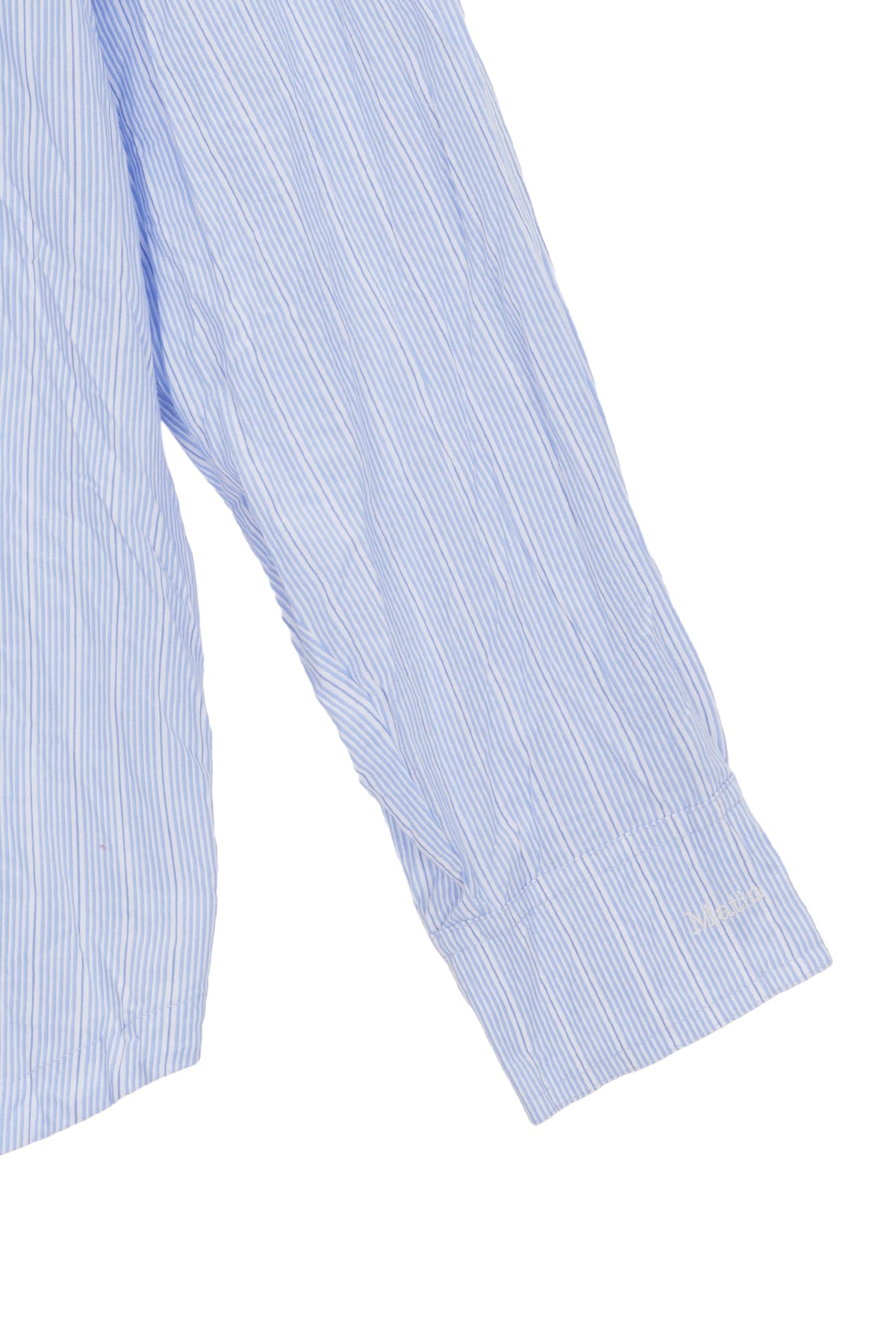 [matinkim] CRINKLE HOODY SHIRT JUMPER IN SKY