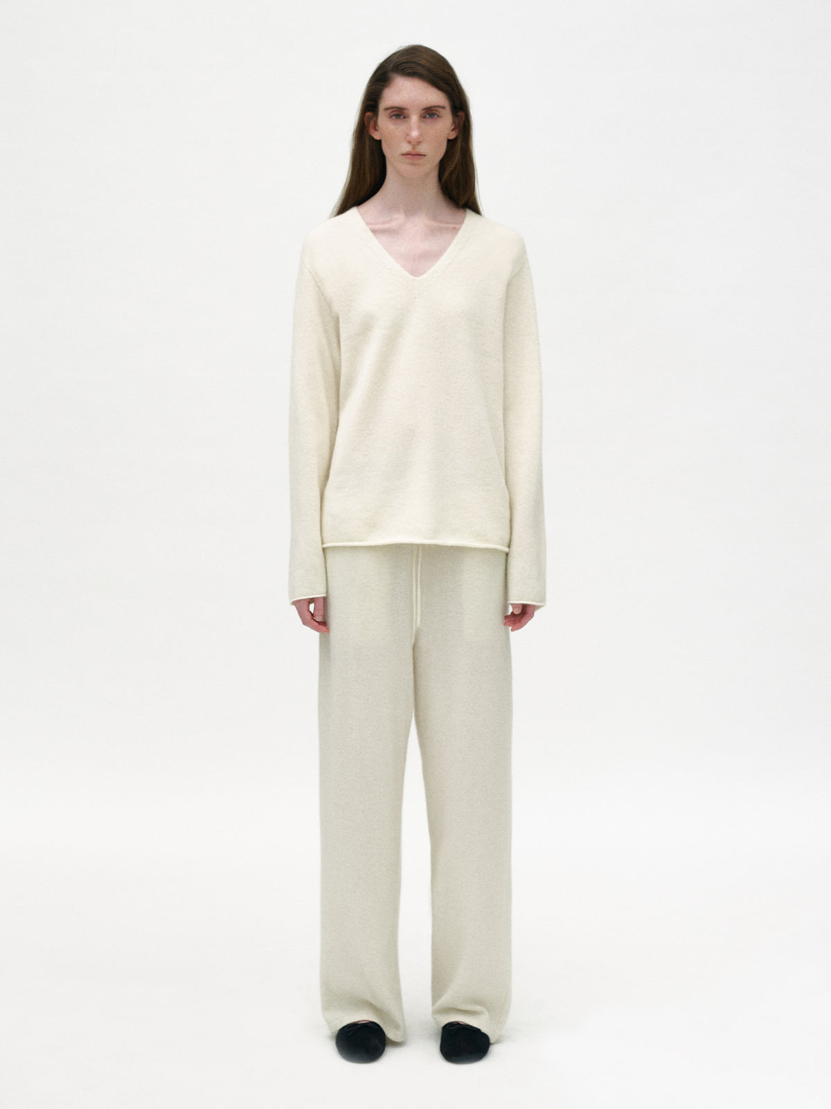 Nothing Written Lou knit pants (Milk ivory)