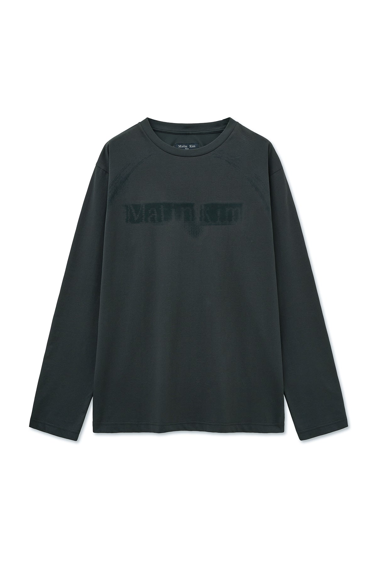 Matinkim Jacquard Graphic Long Sleeve Top For Men IN Charcoal