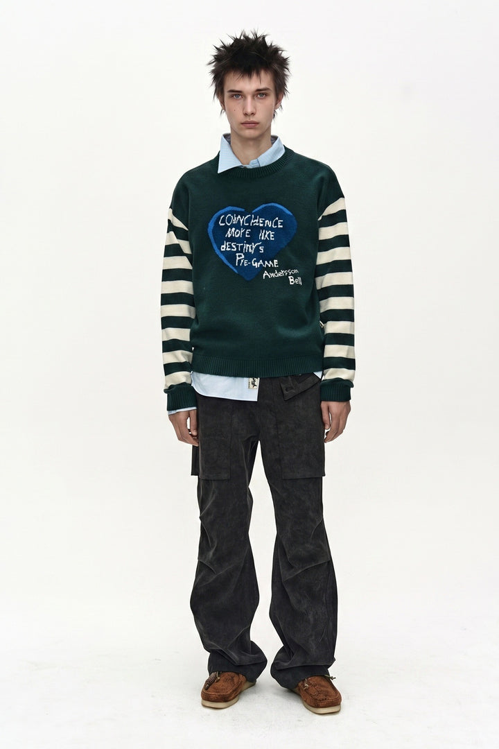 Andersson Bell 26 Boy'S Heart Message Crew-Neck Sweater