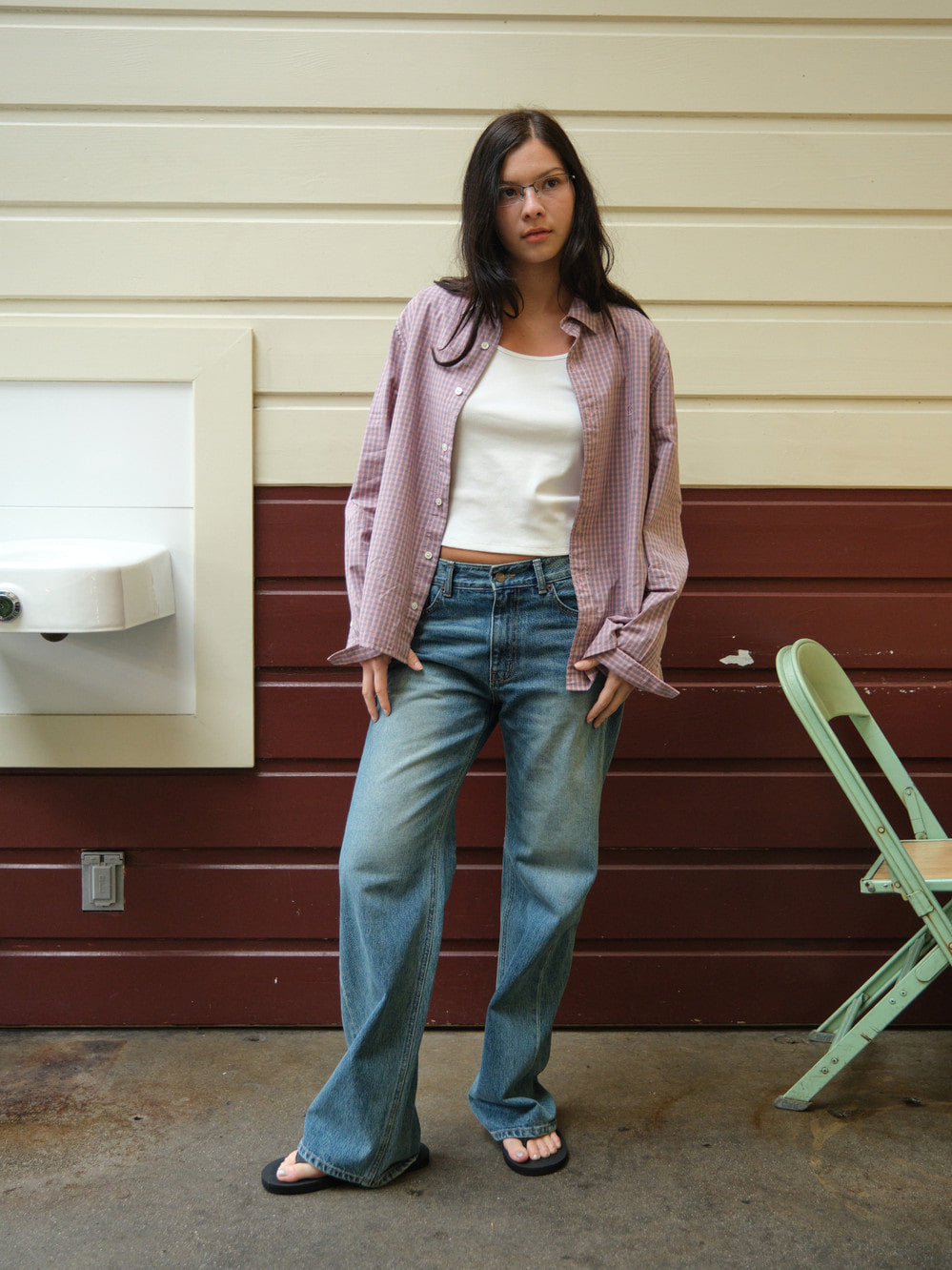 Low Classic Regular-Fit Lc Checked Shirt Pink
