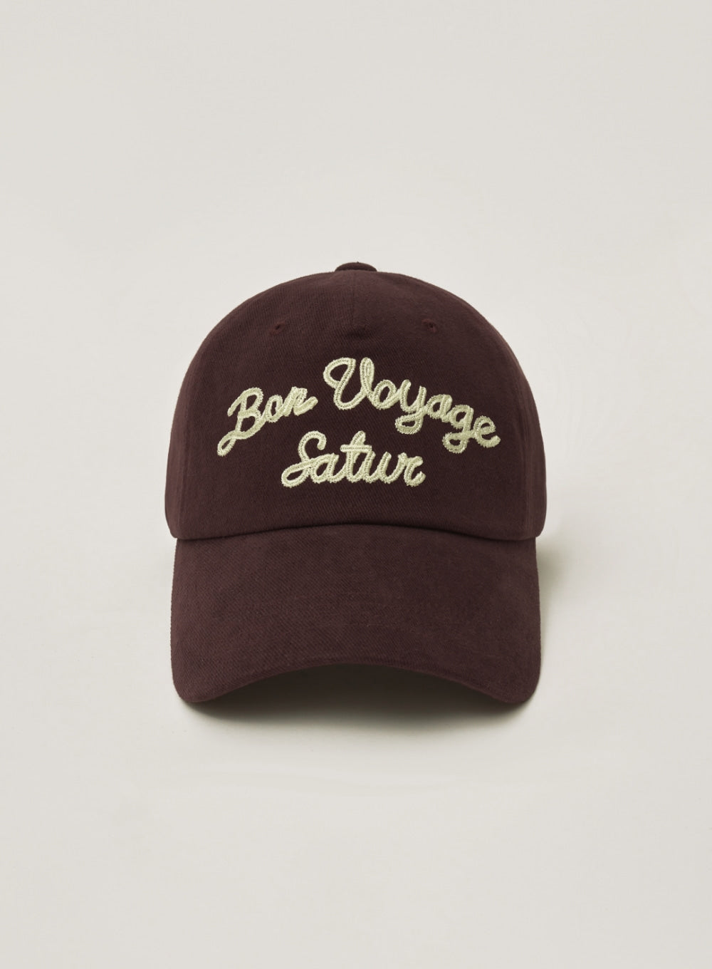 [satur] Bon Voyage 5 Panel Ball Cap - Burgundy
