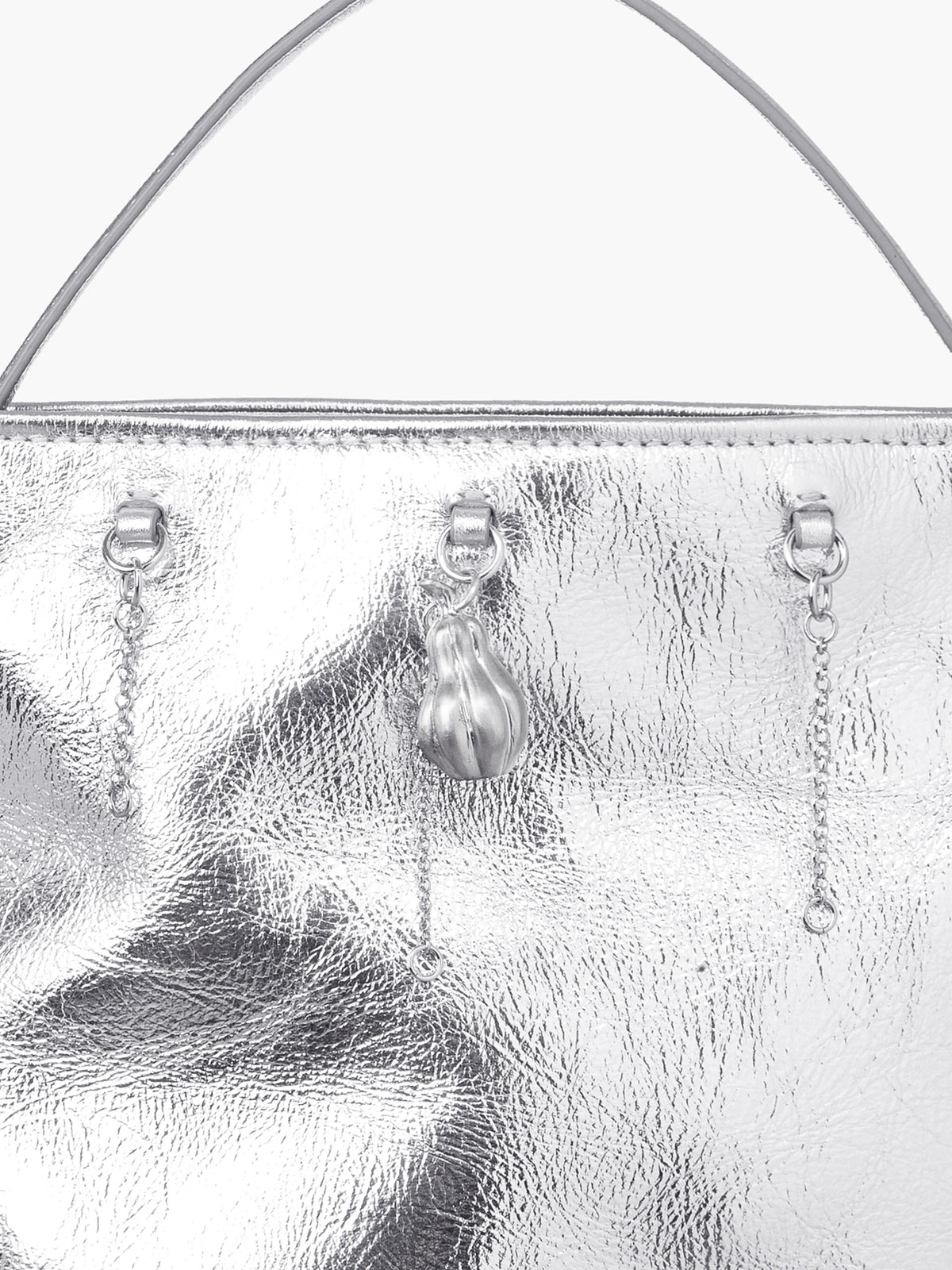 Margesherwood Wired Bucket silver crinkle