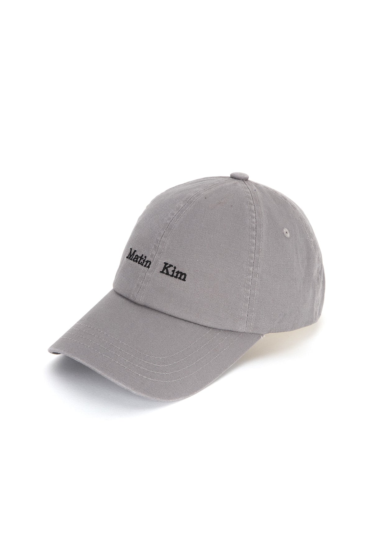 [matinkim] MATIN MINI CLASSIC LOGO BALL CAP IN GREY