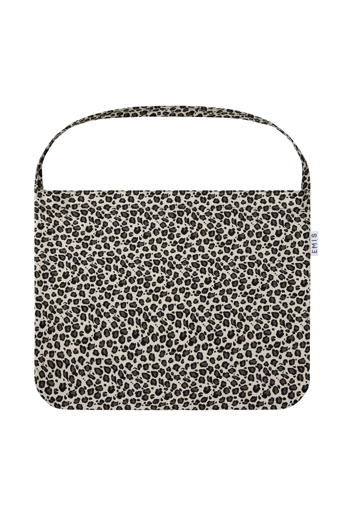 Emis Leopard Corduroy Eco Bag-White