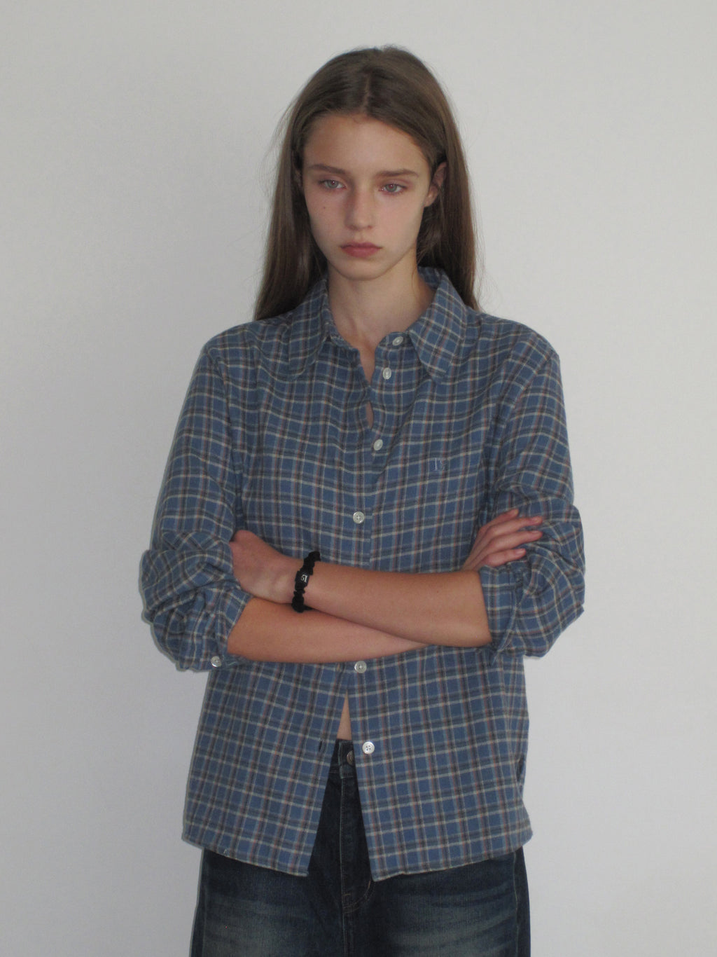 Low Classic Regular Fit Shirt Blue Bird Check