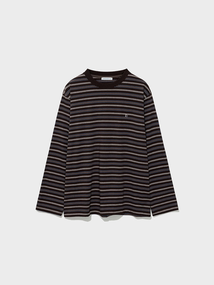 Low Classic Long Sleeve Striped T-Shirt Brown