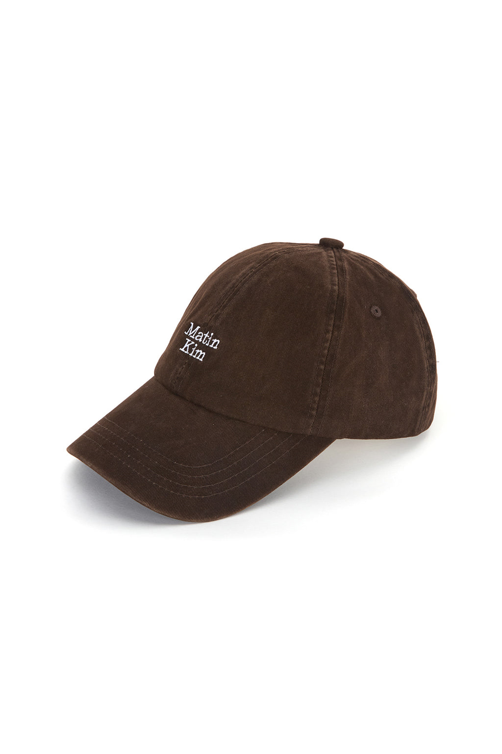 [matinkim] MATIN MINI LOGO BALL CAP IN BROWN