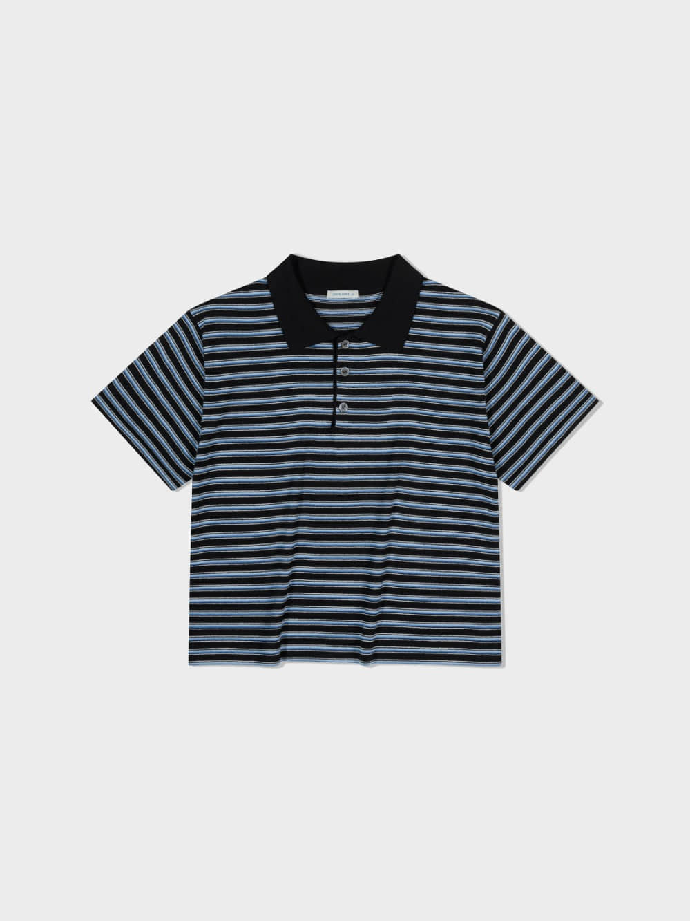 Low Classic Striped Polo Sweater Black