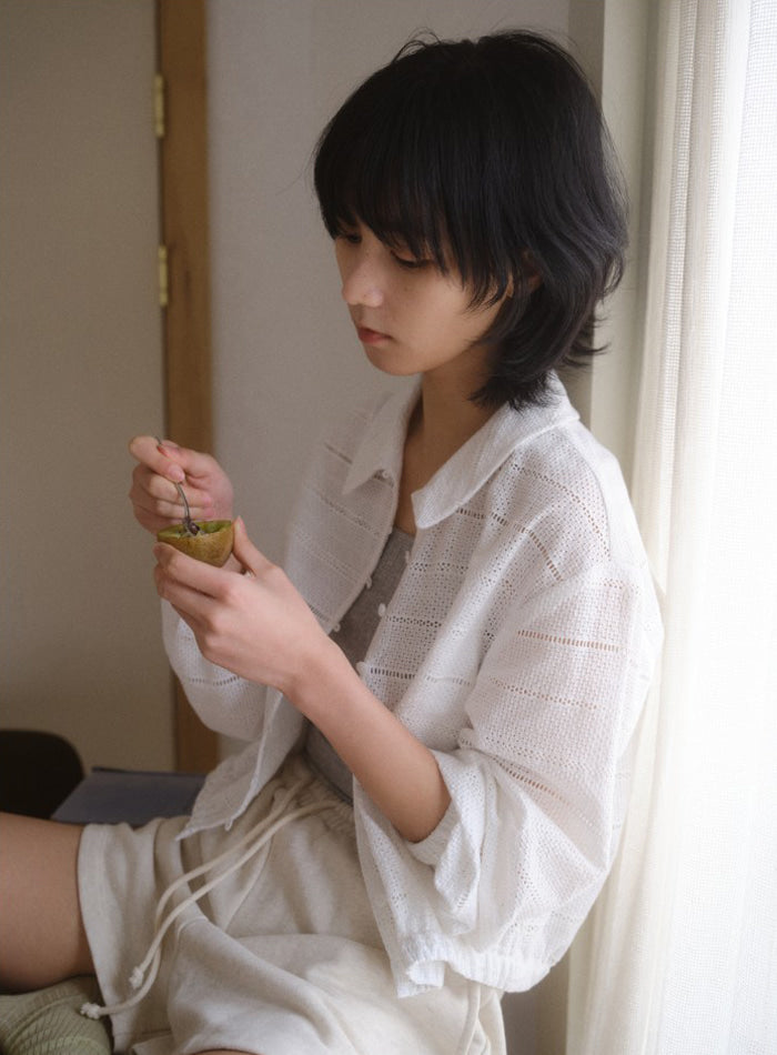 Mango Maniplease Roy Summer Jacket Pure Ivory