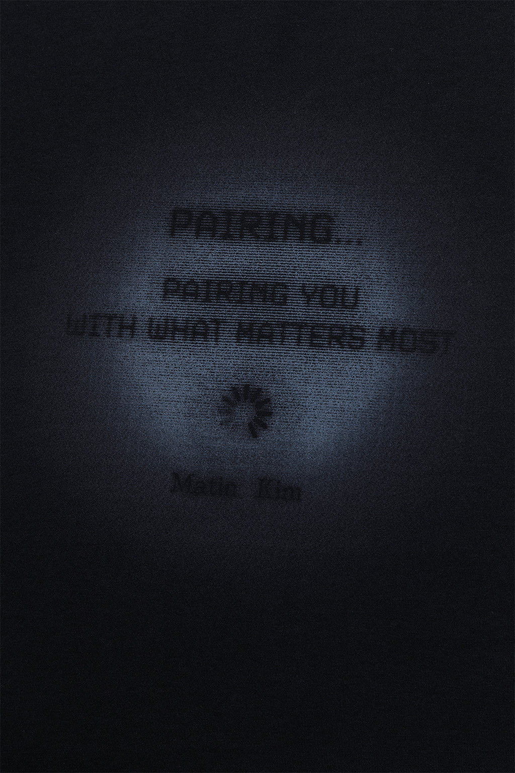 [matinkim] PAIRING LOGO PRINTING TOP FOR MEN IN BLACK