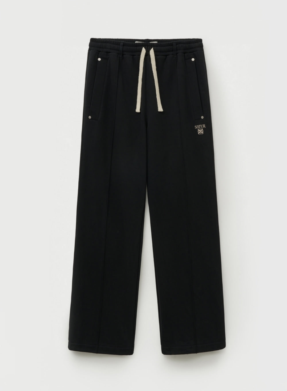 [satur] Teo Cotton Banding Sweatpants - Palette Black