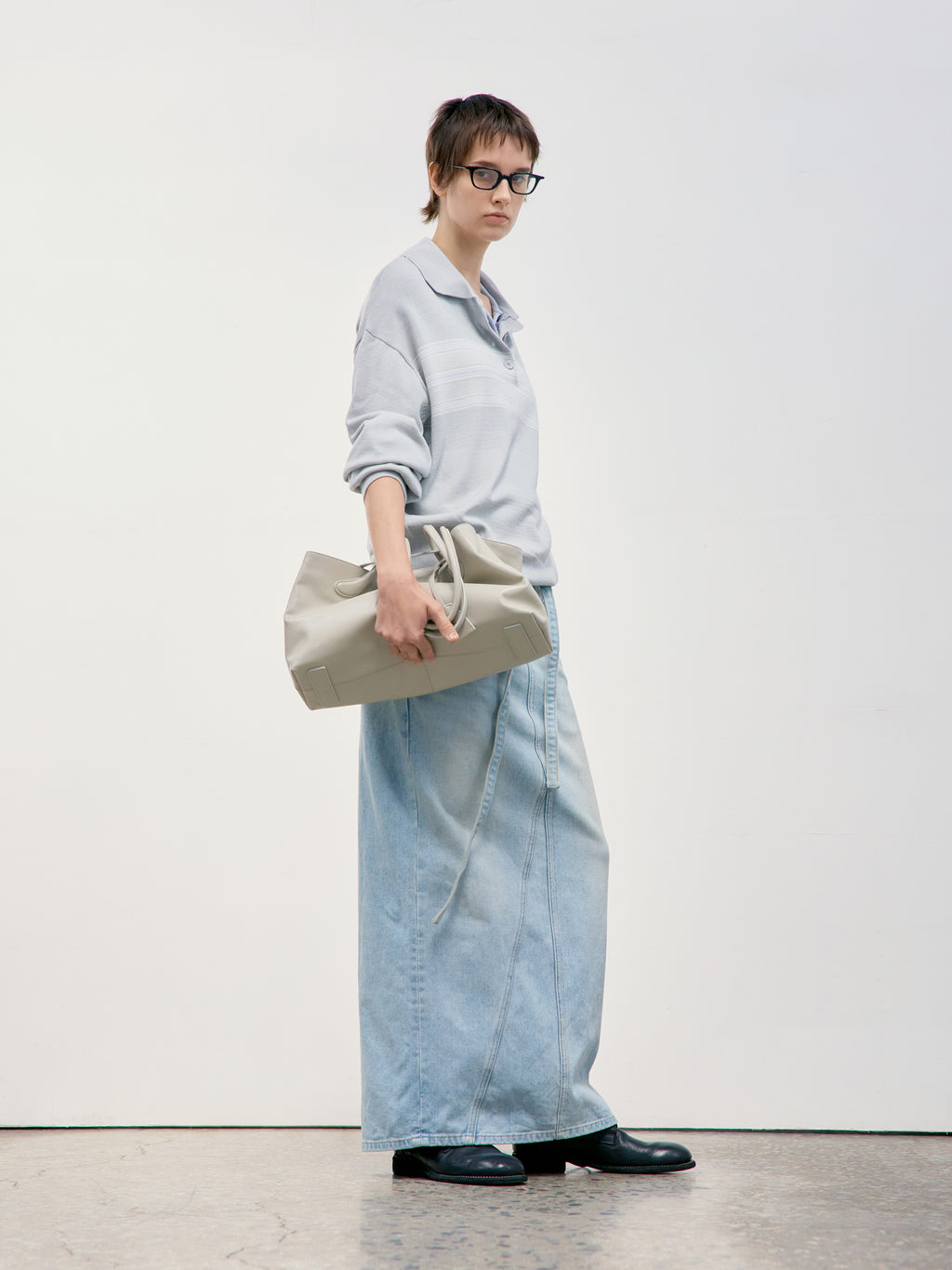 Low Classic Haricot Mini Bag Light Beige