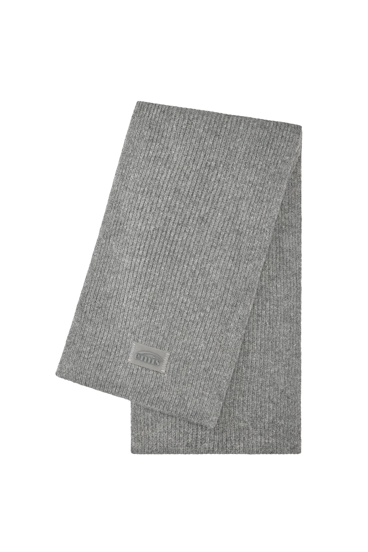 EMIS Square Patch Point Muffler-Melange Gray