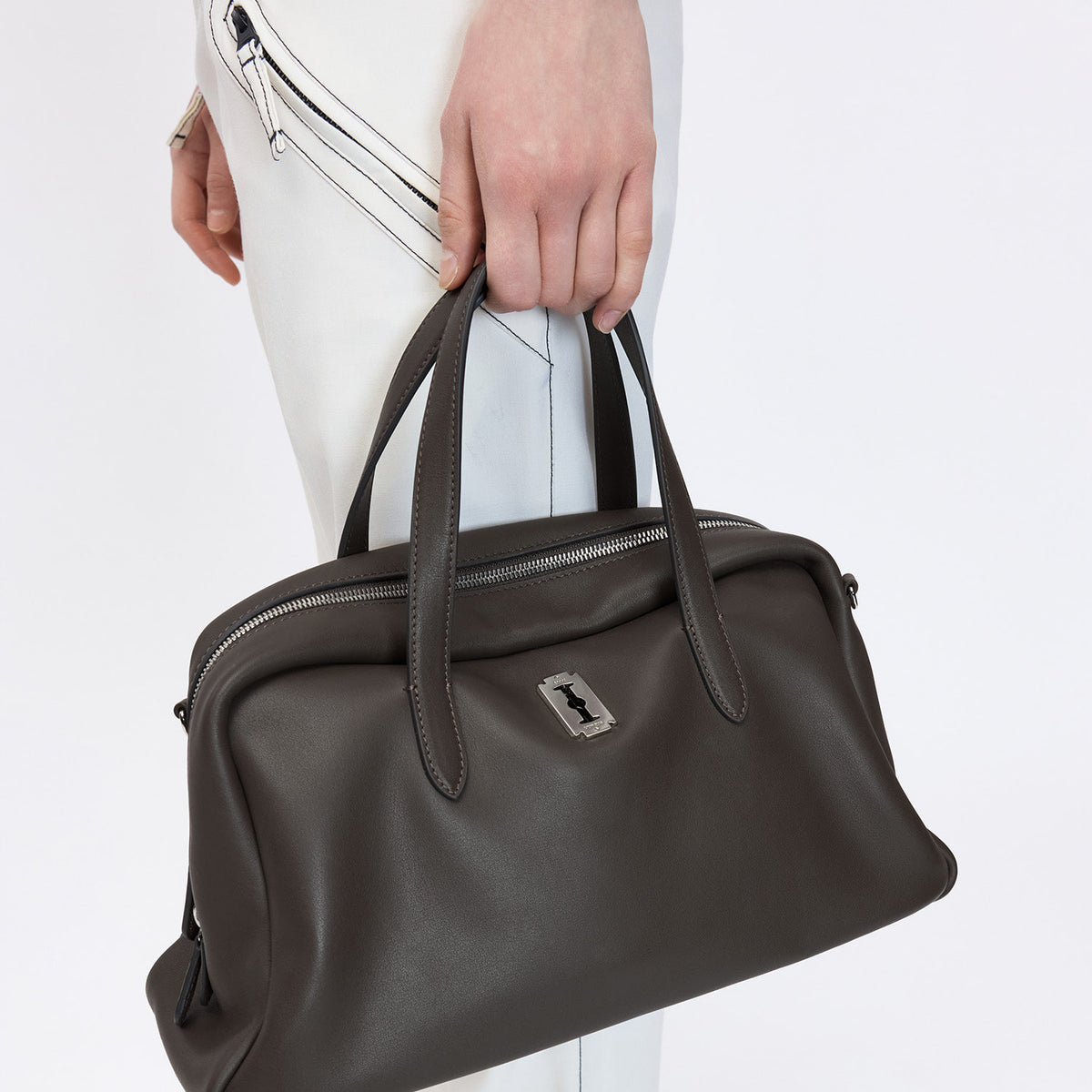 Vunque Toque Crumble Tote M Dark Brown