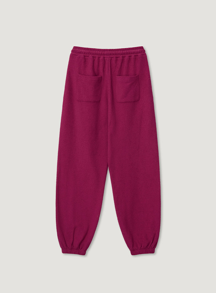 Mango Maniplease Popory Jogger Pants Magenta Pink