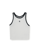 [MLB] Women's Basic Ringer Crop Sleeveless T-shirt