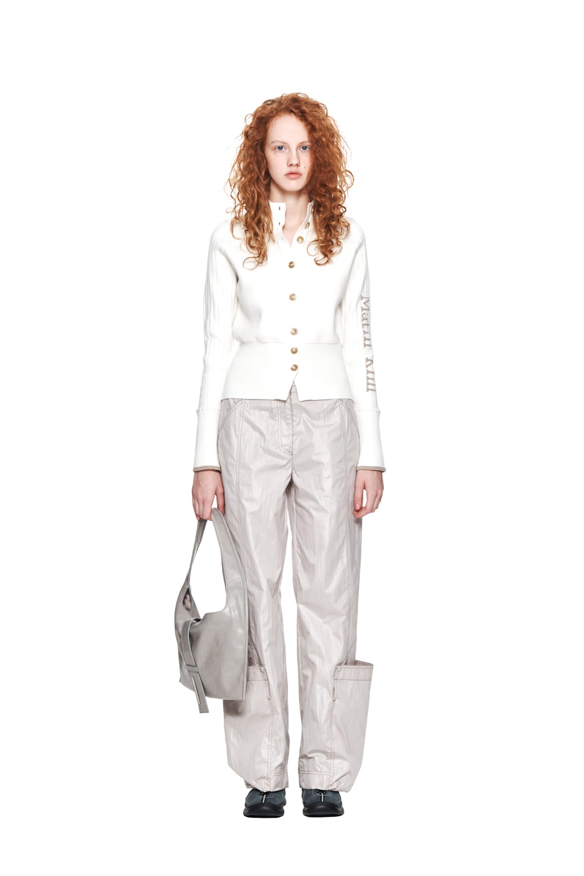 Matinkim Loose Pocket Nylon Pants IN Beige