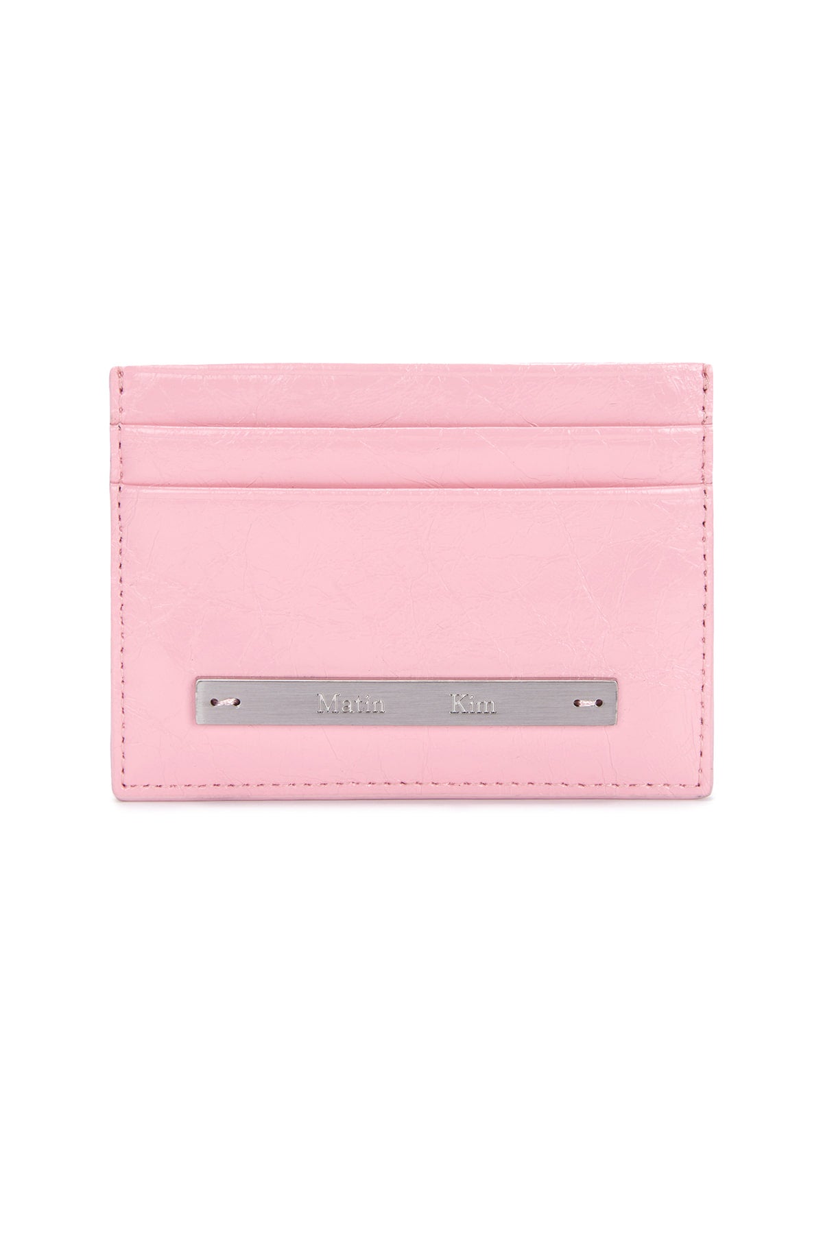 Matinkim Glossy Card Wallet IN Pink