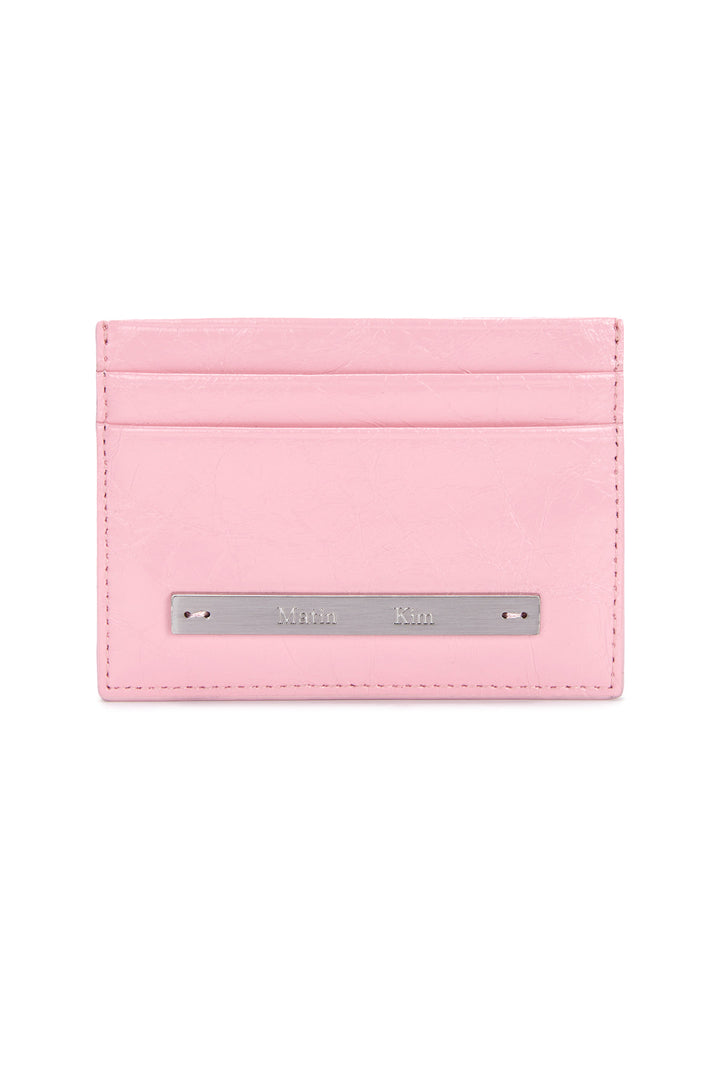Matinkim Glossy Card Wallet IN Pink