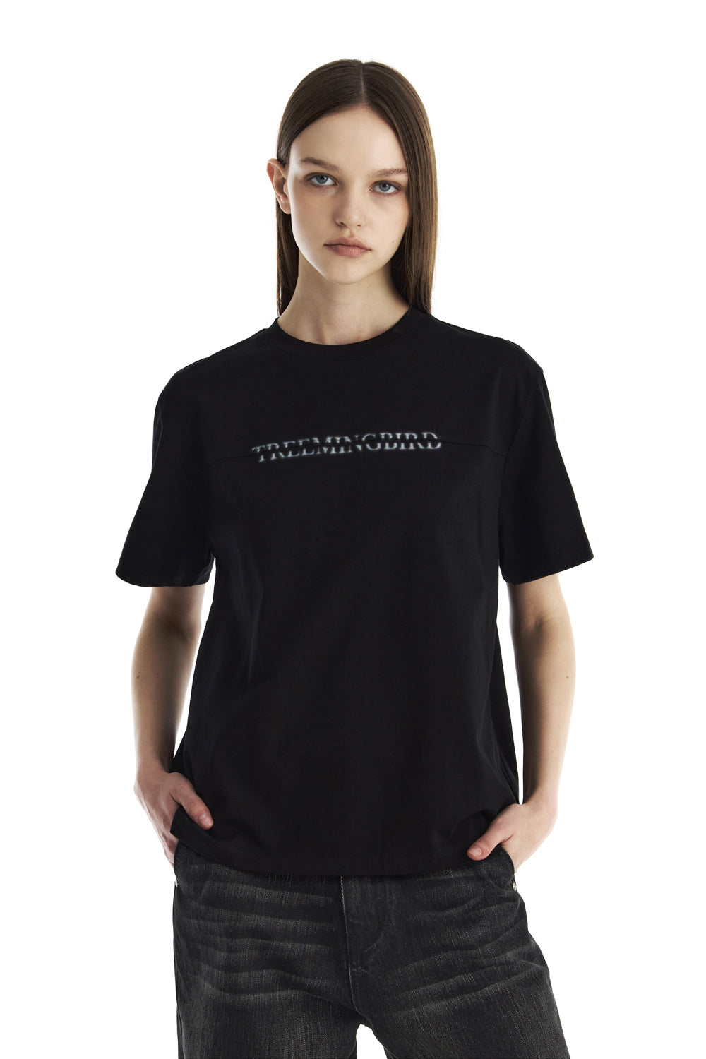 Treemingbird Blurry Logo T-Shirts Black