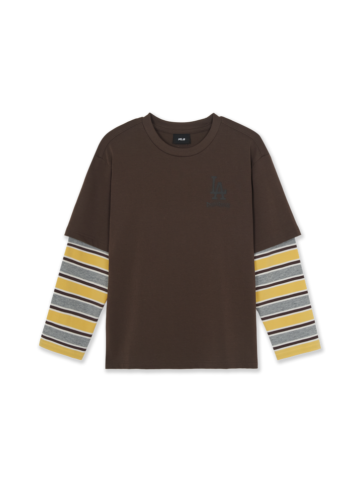 Mlb Street Stripe Layered T-shirt LA Dodgers