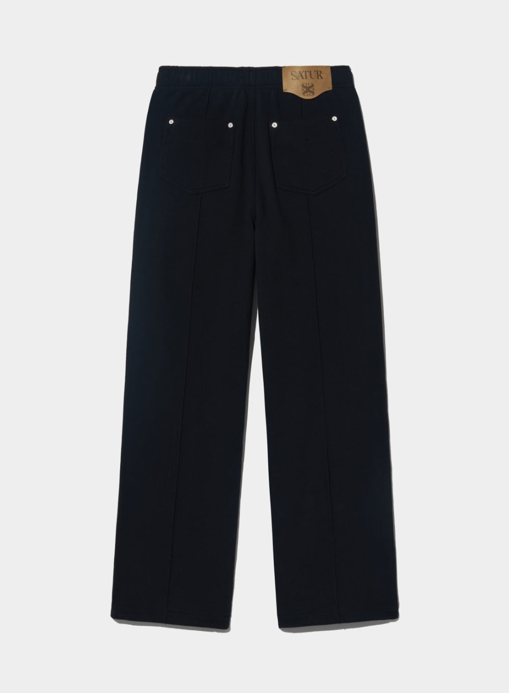 [satur] (W) Etna Lounge Straight Sweatpants - Classic Black