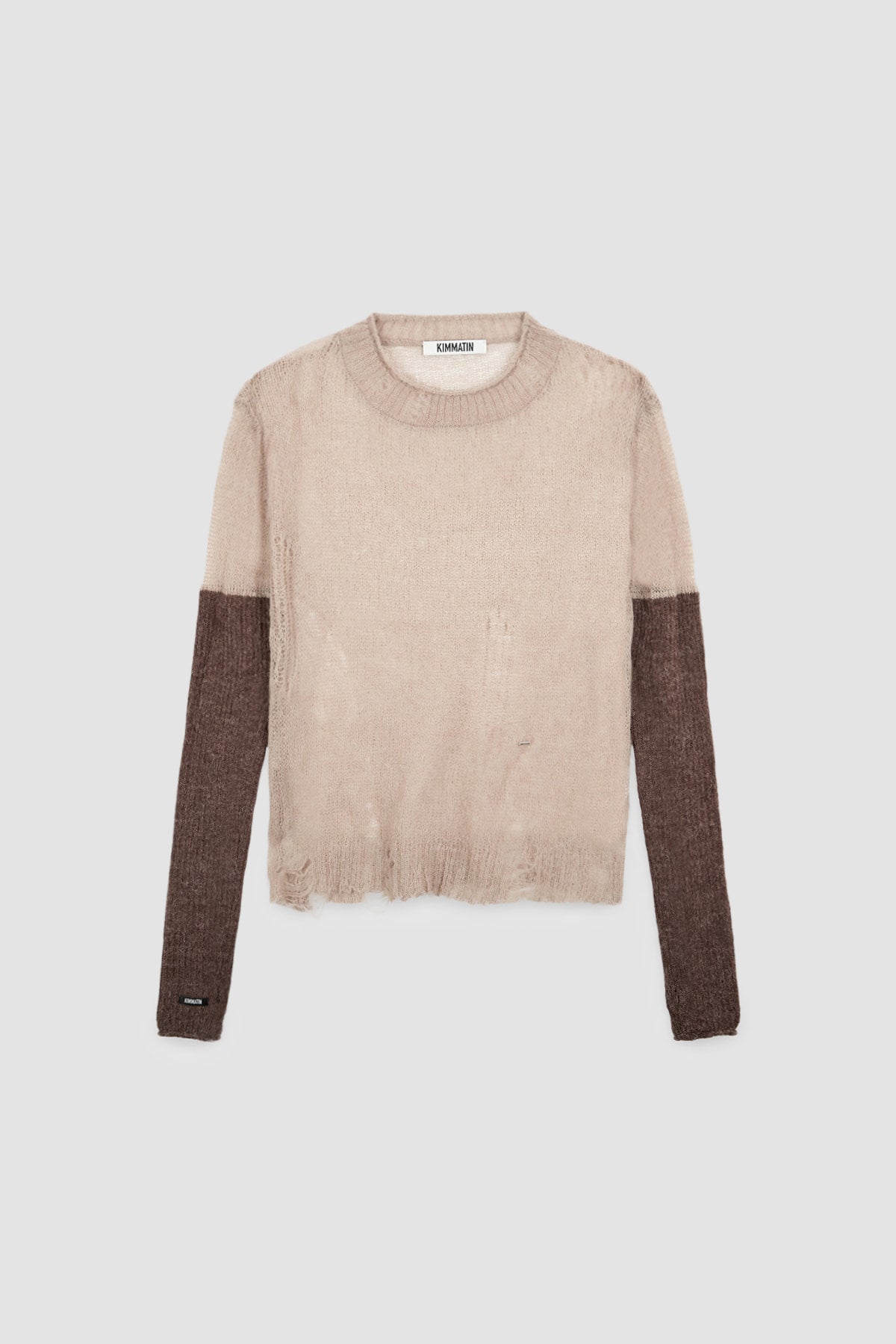Matinkim Hand Warmer Layered Pullover IN Beige