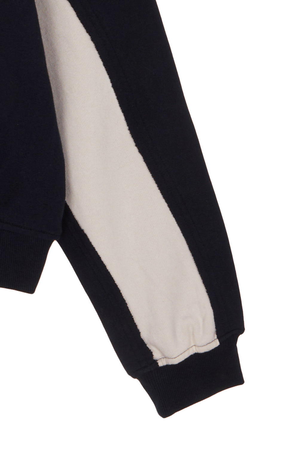 [matinkim] CUTTED LOGO HOODY IN NAVY