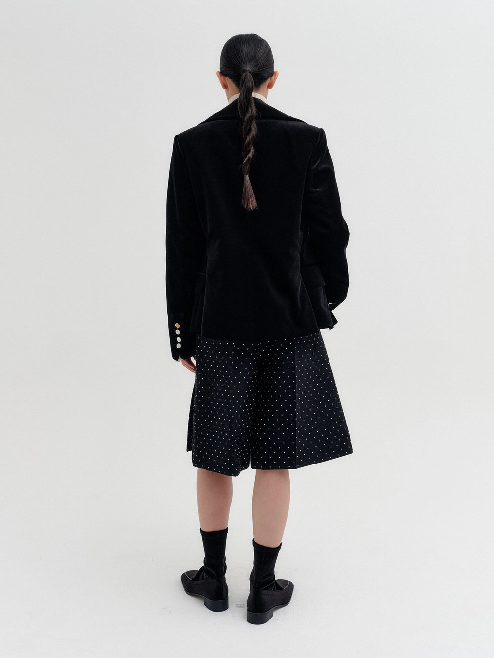 EENK Rose Gold Double-Breasted Jacket - Black