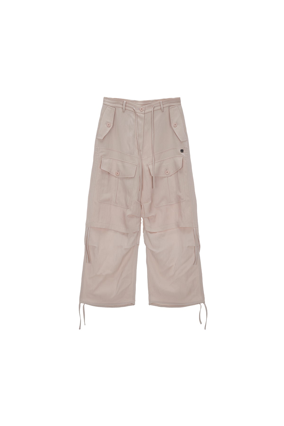 Matinkim Rayon String Cargo Pants IN Light Pink