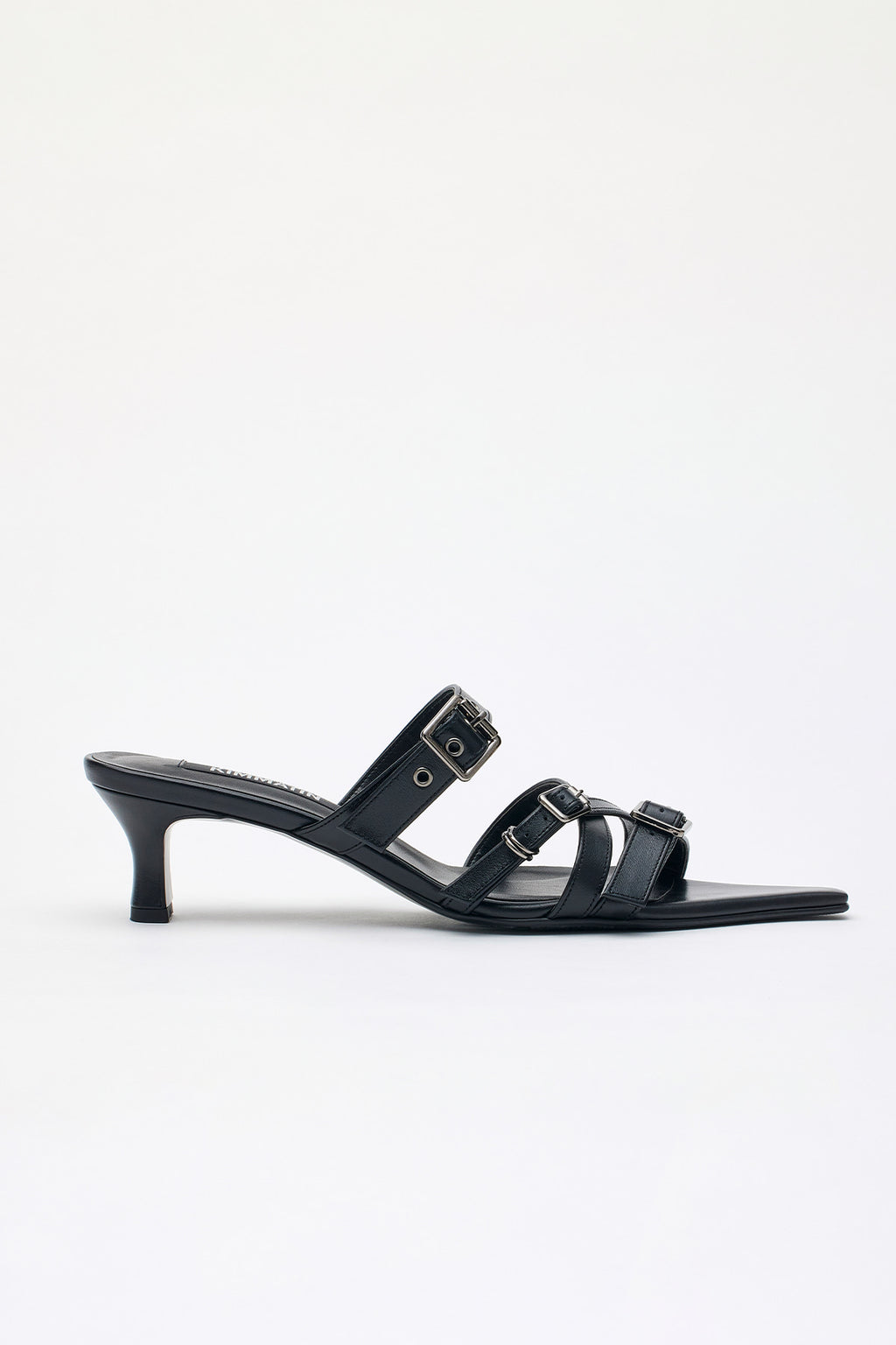 [matinkim] Buckle Strap Sandal Heels IN Black