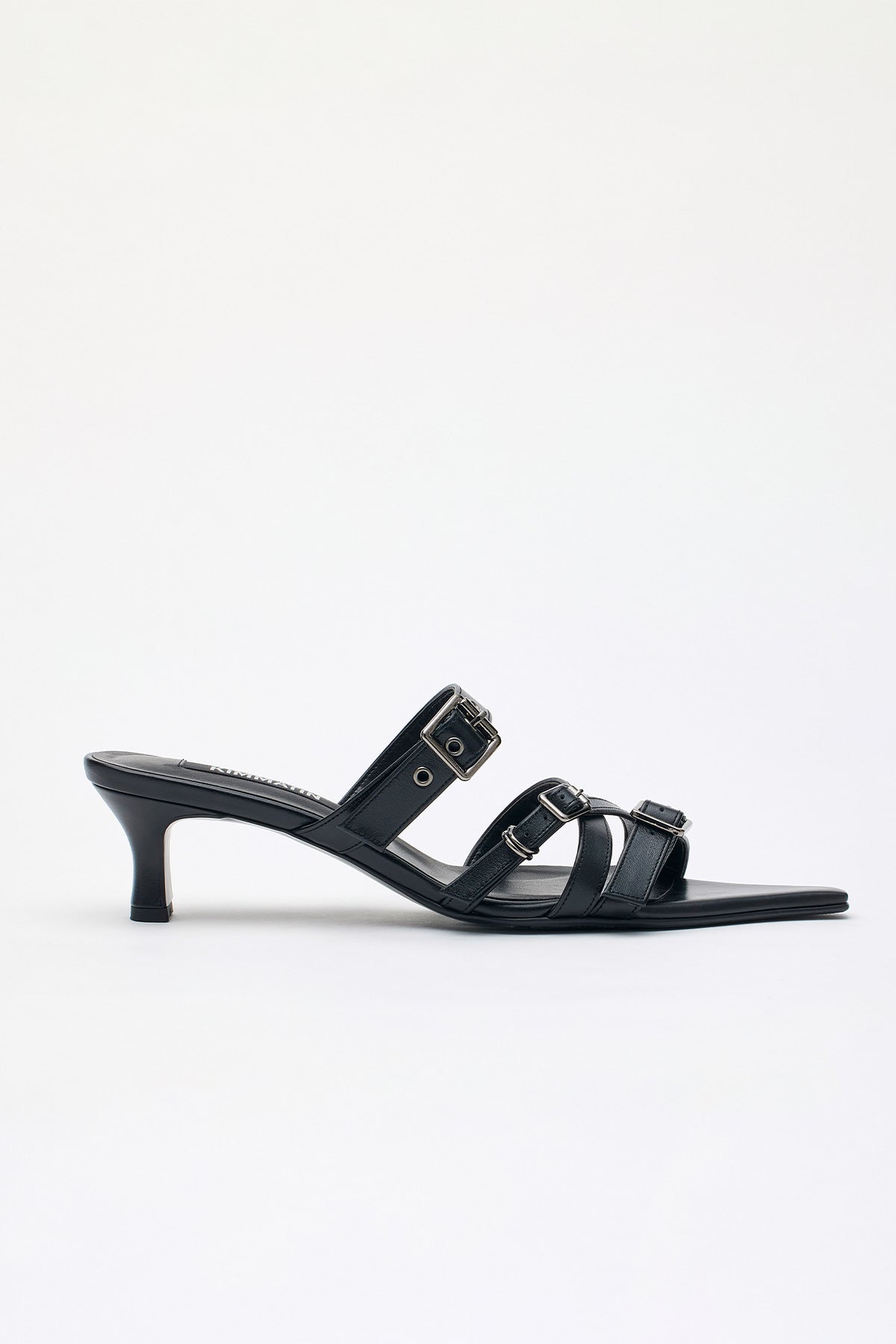 [matinkim] Buckle Strap Sandal Heels IN Black