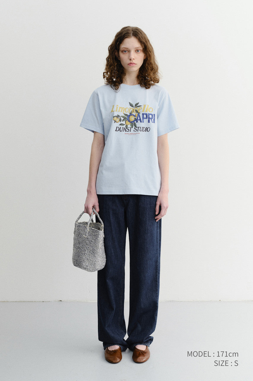 Dunst Unisex Limoncello T-Shirt Soft Blue