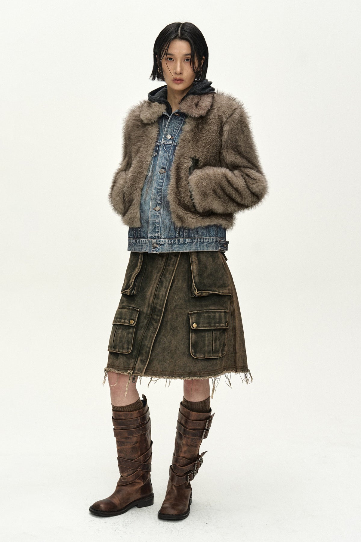 Andersson Bell Fur ON Denim Jacket