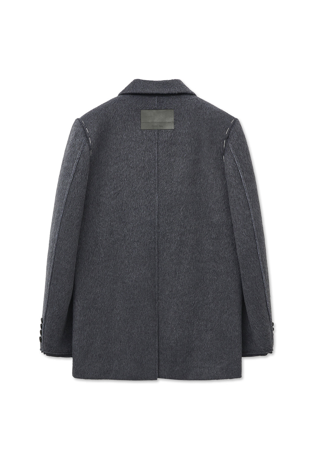 Matinkim Hairy Overfit Stitch Single Jacket IN Grey