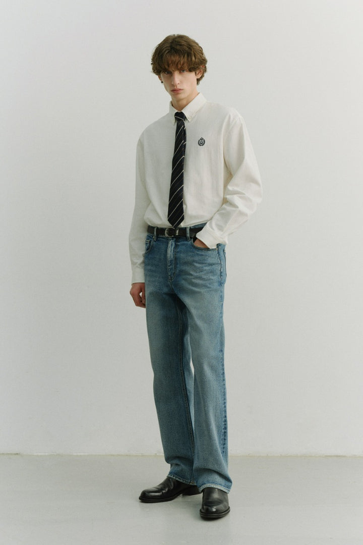 Dunst Low Rise Loose Jeans Classic Blue