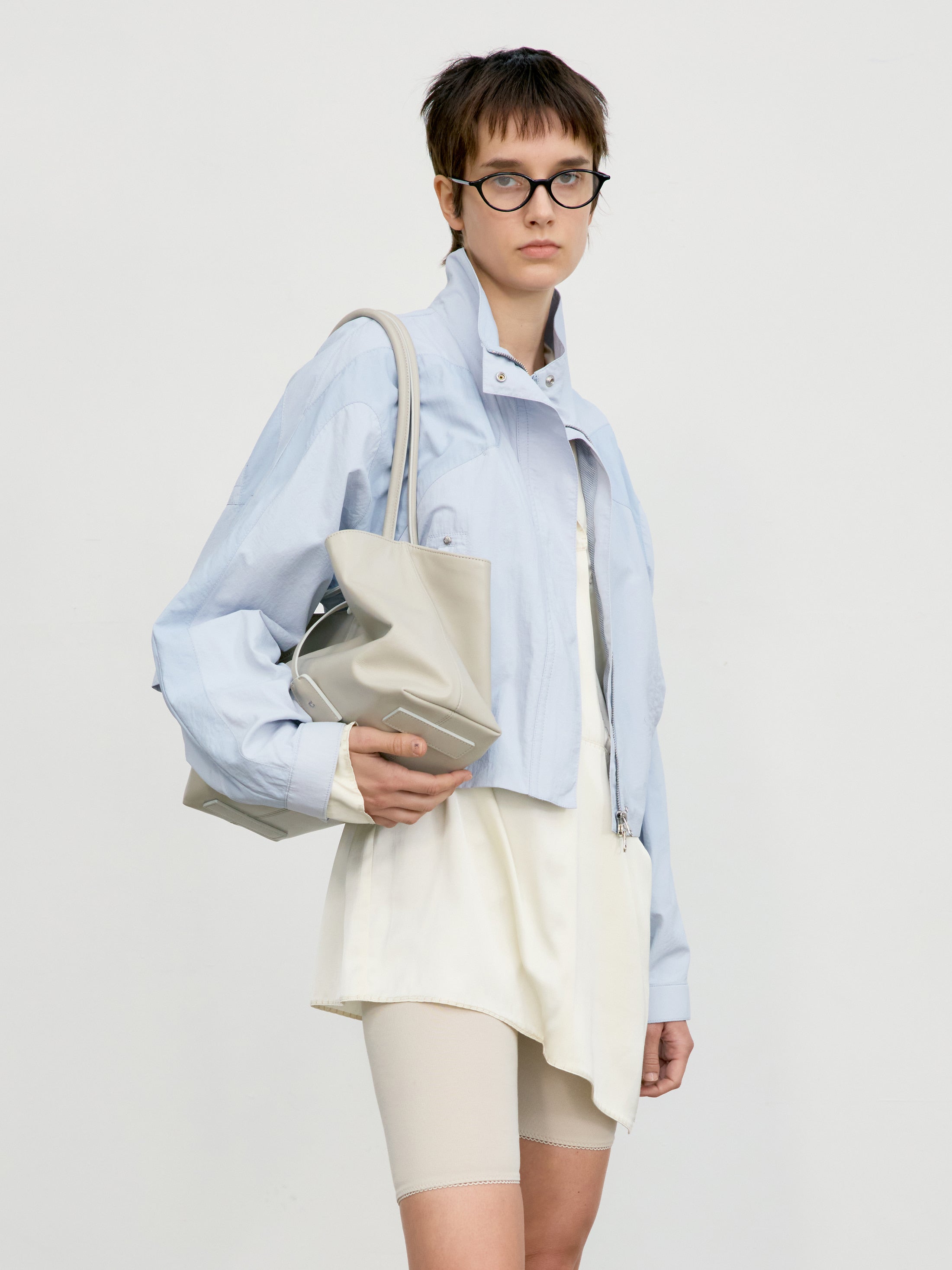 Low Classic Haricot Mini Bag Light Beige