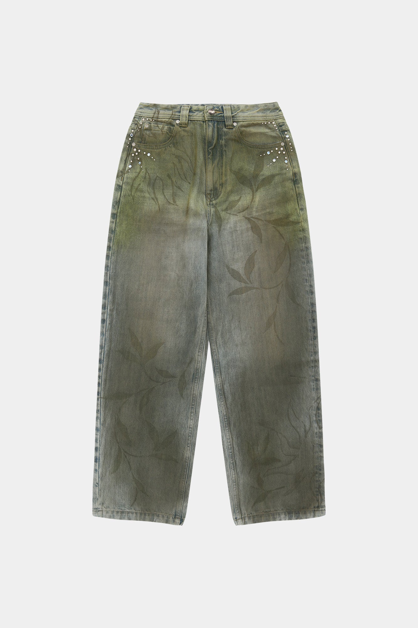 Andersson Bell Botanical-Print Jeans