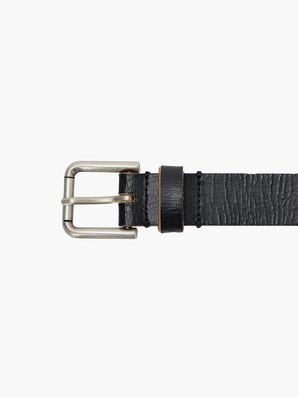 Margesherwood Crack Leather Belt black