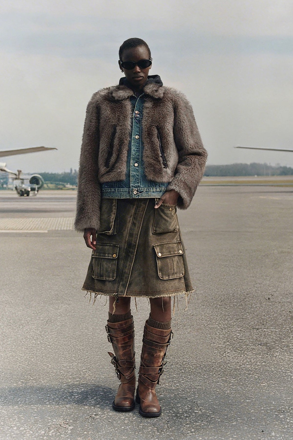Andersson Bell Fur ON Denim Jacket