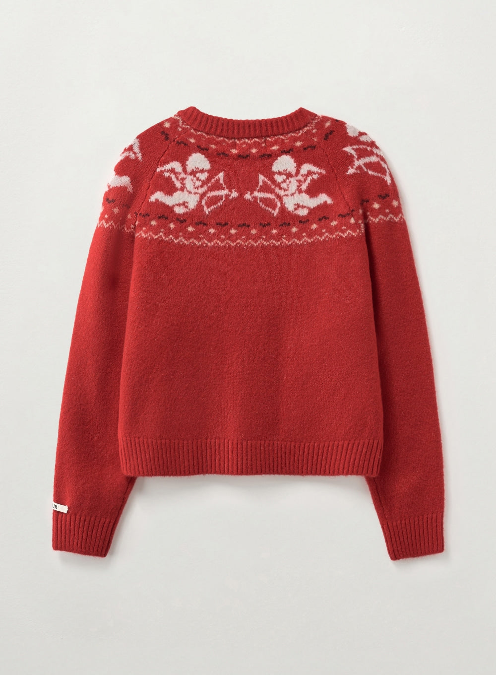 [satur] (W) Holiday Angel Knit Cardigan - Red