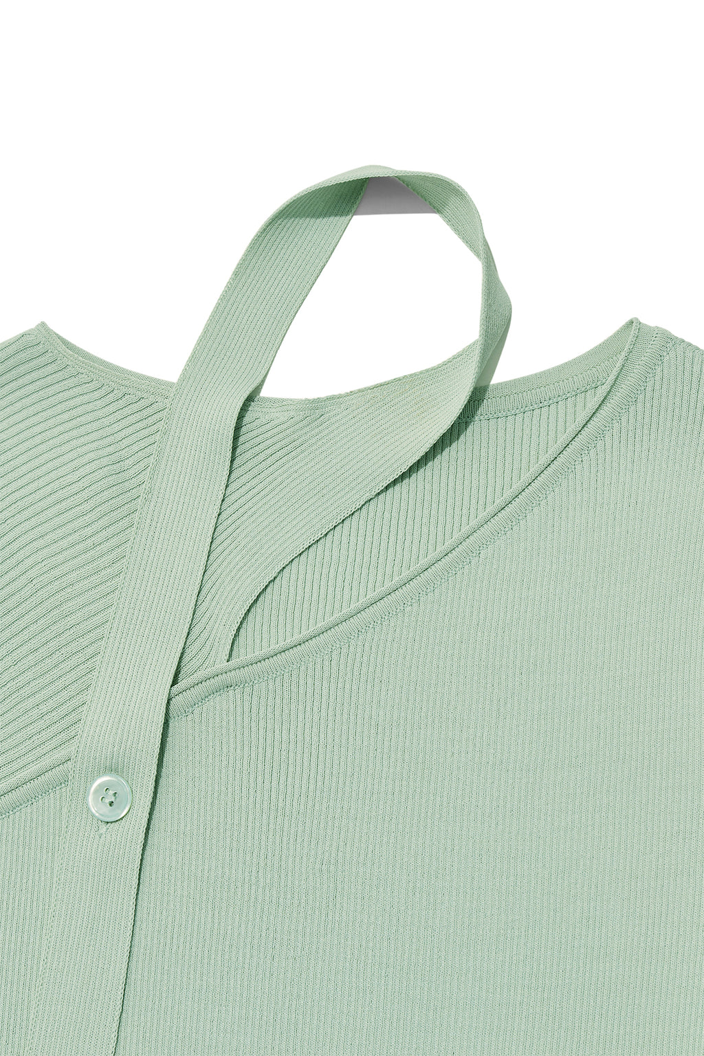 Matinkim Scarf Point Knit Top IN Mint