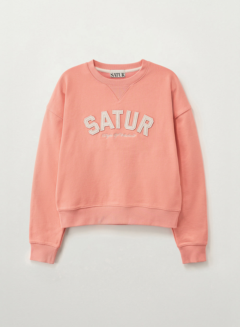 satur (W) Lugo Basic Crop Sweatshirt - Pink - View 2