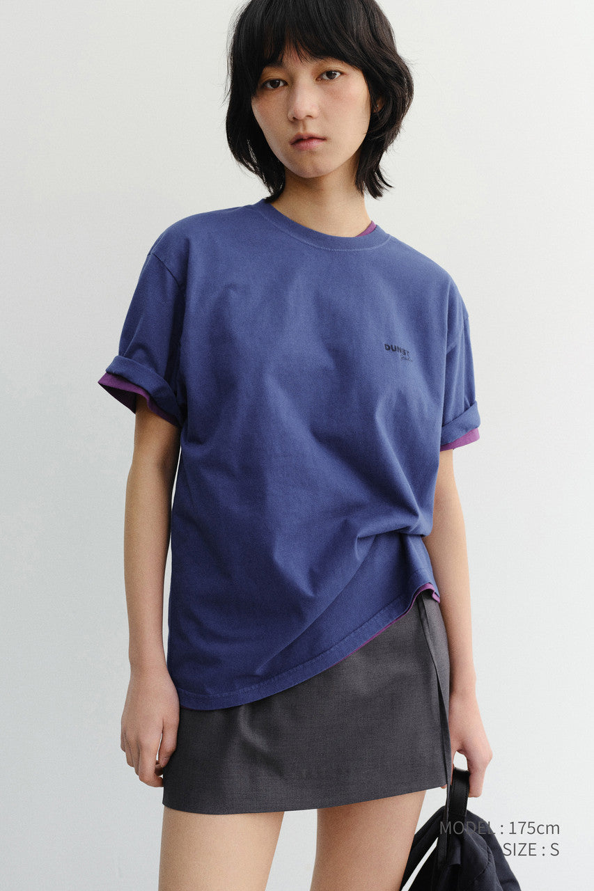 Dunst Unisex Garment Dyed T-Shirt Blue